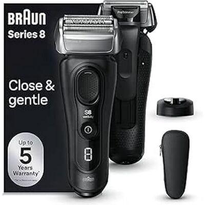 Braun Series 8 8510s Rasoir Électrique Pour Homme, 4 Éléments De Rasage, Tondeuse De Précision Intégrée, Base De Recharge, Étanche, 60 Minutes D’Autonomie, Fabriqué En Allemagne, Noir Braun Series 8 8510s Rasoir Électrique Pour Homme, 4 Éléments De Rasage, Tondeuse De Précision Intégrée, Base De Recharge, Étanche, 60 Minutes D’Autonomie, Fabriqué En Allemagne, Noir