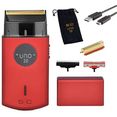 Stylecraft UNO 2.0 Rasoir à barbe électrique sans fil pour homme Fonctionnement 130 min Rasoir de voyage compact et portable 90 g 9000 tr/min Stylecraft UNO 2.0 Rasoir à barbe électrique sans fil pour homme Fonctionnement 130 min Rasoir de voyage compact et portable 90 g 9000 tr/min