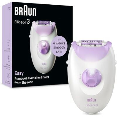 Braun Silk-épil 3 3-000 Depiladora de Pinzas con Luz Integrada y Cabezal para Masaje Braun Silk-épil 3 3-000 Depiladora de Pinzas con Luz Integrada y Cabezal para Masaje