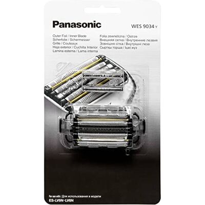 Panasonic WES9034Y1361 Lames de Rechange pour Rasoirs Electriques ES-LV9N, ES-LV7N et ES-LV6N, Lot Complet, système à 5 Lames, Acier Inoxydable Japonais Avancé, Etanche Panasonic WES9034Y1361 Lames de Rechange pour Rasoirs Electriques ES-LV9N, ES-LV7N et ES-LV6N, Lot Complet, système à 5 Lames, Acier Inoxydable Japonais Avancé, Etanche