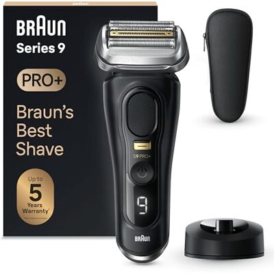 Braun Series 9 PRO+ 9510s, Rasoir Électrique Pour Homme, 5 Éléments De Rasage, Tondeuse De Précision Intégrée, Base De Recharge, Étanche, 60 Min D'autonomie, Fabriqué En Allemagne, Noir Braun Series 9 PRO+ 9510s, Rasoir Électrique Pour Homme, 5 Éléments De Rasage, Tondeuse De Précision Intégrée, Base De Recharge, Étanche, 60 Min D'autonomie, Fabriqué En Allemagne, Noir