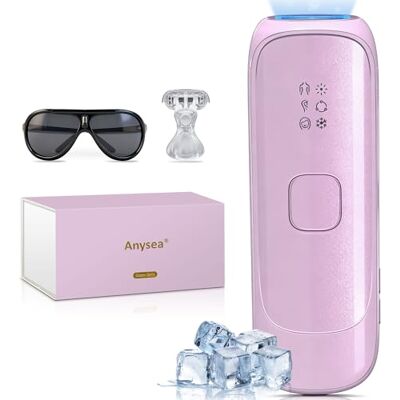 Anysea Epilateur Lumiere Pulsee avec Fonction de Saphir-Refroidissement:Lumiere Pulsee Epilateur avec 3 Modes, Flash Continu Automatique, Lumiere Pulsee Maison pour Visage, Aisselles, Tout le Corps Anysea Epilateur Lumiere Pulsee avec Fonction de Saphir-Refroidissement:Lumiere Pulsee Epilateur avec 3 Modes, Flash Continu Automatique, Lumiere Pulsee Maison pour Visage, Aisselles, Tout le Corps
