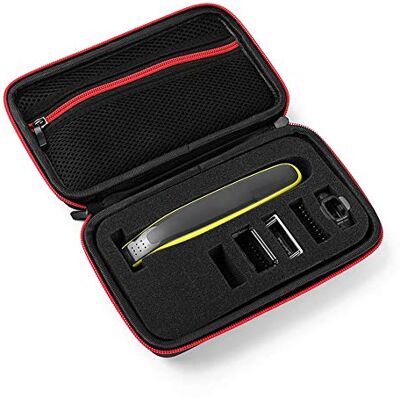 Hakeeta Étui rigide pour étui de rasoir Philips Oneblade QP2520/90/70, organisateur de stockage de voyage sac de transport pour ou rasoir électrique de rasoir électrique pour rasoir humide et sec Philips(#2) Hakeeta Étui rigide pour étui de rasoir Philips Oneblade QP2520/90/70, organisateur de stockage de voyage sac de transport pour ou rasoir électrique de rasoir électrique pour rasoir humide et sec Philips(#2)