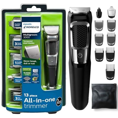 Norelco Philips MG3750 Multigroom All-In-One Series 3000 13 Tondeuse de fixation Norelco Philips MG3750 Multigroom All-In-One Series 3000 13 Tondeuse de fixation