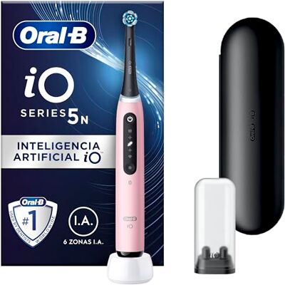 Procter & Gamble Oral-B iO 5N Brosse À Dents Électrique Rose connectée Bluetooth, 1 Brossette, 1 Étui De Voyage Procter & Gamble Oral-B iO 5N Brosse À Dents Électrique Rose connectée Bluetooth, 1 Brossette, 1 Étui De Voyage