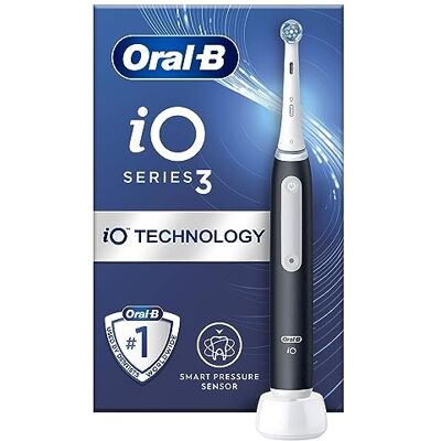 Oral-B Brosse à dents électrique iO3 pour adultes, brosse à dents électrique Oral B, cadeaux pour lui ou elle, 1 tête de brosse à dents, 3 modes avec blanchiment des dents, brosse à dents électrique Oral-B Brosse à dents électrique iO3 pour adultes, brosse à dents électrique Oral B, cadeaux pour lui ou elle, 1 tête de brosse à dents, 3 modes avec blanchiment des dents, brosse à dents électrique