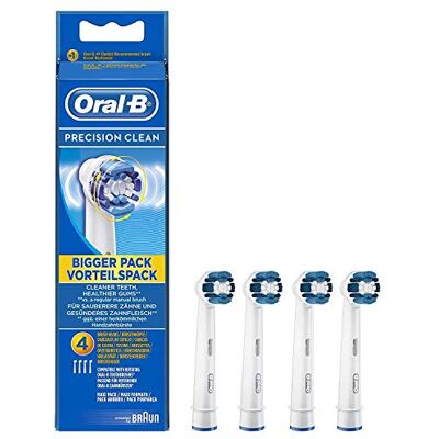 Oral-B OralB brossettes Precision Clean, 4 x tête de brosse ronde Oral-B OralB brossettes Precision Clean, 4 x tête de brosse ronde