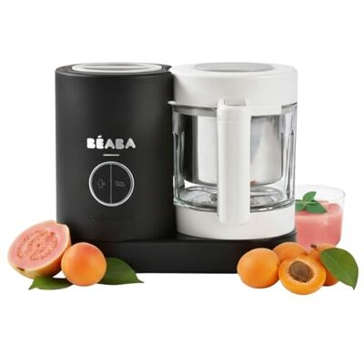 Béaba , Babycook Néo, Robot Bébé 4 en 1, Made in France, Mixeur-Cuiseur, Bol en Verre et Cuve Inox, Diversification alimentaire, Petits pots bébé maison, Cuisson Vapeur Douce Rapide, Noir Béaba , Babycook Néo, Robot Bébé 4 en 1, Made in France, Mixeur-Cuiseur, Bol en Verre et Cuve Inox, Diversification alimentaire, Petits pots bébé maison, Cuisson Vapeur Douce Rapide, Noir