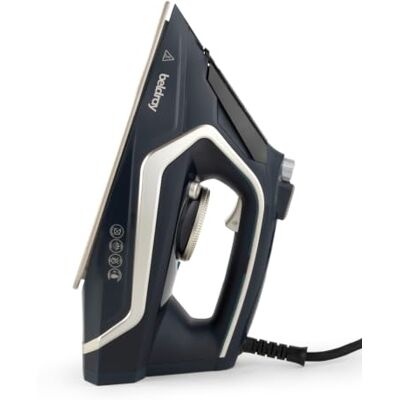 Beldray Ultra Sleek Fer à repasser vapeur 2600 W, jet 140 g/min Semelle céramique antiadhésive, réservoir 280 ml, température réglable, fonction autonettoyante, cordon 2,5 m Beldray Ultra Sleek Fer à repasser vapeur 2600 W, jet 140 g/min Semelle céramique antiadhésive, réservoir 280 ml, température réglable, fonction autonettoyante, cordon 2,5 m