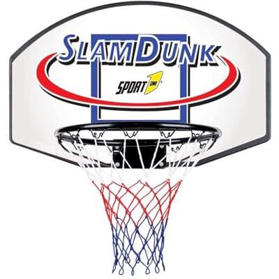 Sport1 , Panier Slam Dunk unisexe pour enfants, gris, unique Sport1 , Panier Slam Dunk unisexe pour enfants, gris, unique
