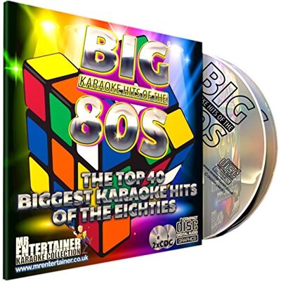 Mr Entertainer's Karaoke Collection Mr Entertainer Big Karaoké Hits of The 80's (Eighties) Lot de 40 chansons classiques Mr Entertainer's Karaoke Collection Mr Entertainer Big Karaoké Hits of The 80's (Eighties) Lot de 40 chansons classiques