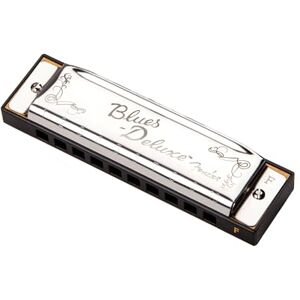 Fender Blues Deluxe Harmonica F 10 trous nickel-chrome avec étui Fender Blues Deluxe Harmonica F 10 trous nickel-chrome avec étui