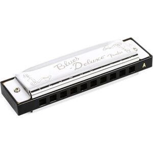 Fender Blues Deluxe Harmonica 10 trous en nickel chromé avec étui Fender Blues Deluxe Harmonica 10 trous en nickel chromé avec étui