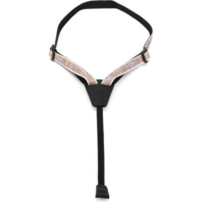 D'Addario Sangle pour ukulélé – Sangles avec crochet en caoutchouc – Sangle pour ukulélé sans perçage – Motif cachemire, gris/orange D'Addario Sangle pour ukulélé – Sangles avec crochet en caoutchouc – Sangle pour ukulélé sans perçage – Motif cachemire, gris/orange