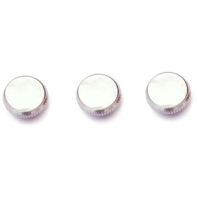 Alnicov Lot de 3 boutons de rechange pour trompette Argenté Alnicov Lot de 3 boutons de rechange pour trompette Argenté