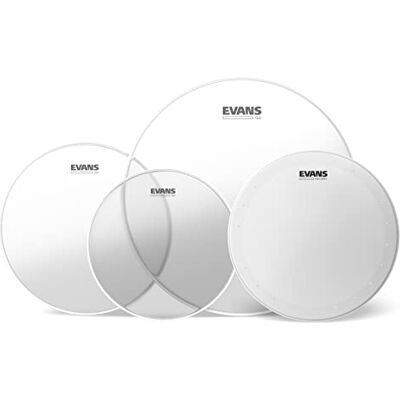 EVANS Pack Standard G2 Peaux transparentes (12", 13", 16") et peau de frappe de caisse claire 14" HD Dry EVANS Pack Standard G2 Peaux transparentes (12", 13", 16") et peau de frappe de caisse claire 14" HD Dry