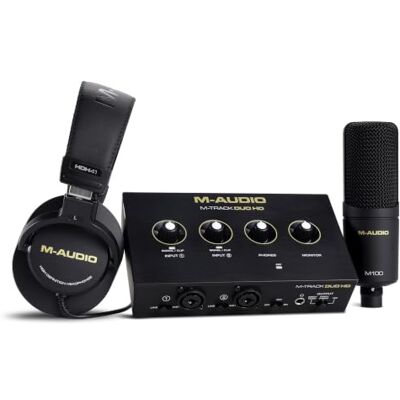 M-Audio M-Track Duo HD Pack d'Enregistrement Studio M-Audio M-Track Duo HD Pack d'Enregistrement Studio