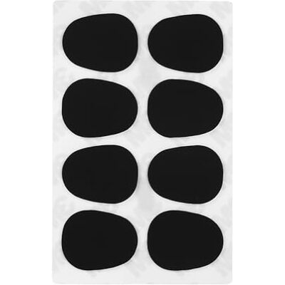 Dilwe Lot de 8 écussons pour embouchure, 0,8/0,5/0,3 mm d'épaisseur pour saxophone soprano, alto, ténor, clarinette (noir, 0,5 mm d'épaisseur, grand ovale) Dilwe Lot de 8 écussons pour embouchure, 0,8/0,5/0,3 mm d'épaisseur pour saxophone soprano, alto, ténor, clarinette (noir, 0,5 mm d'épaisseur, grand ovale)