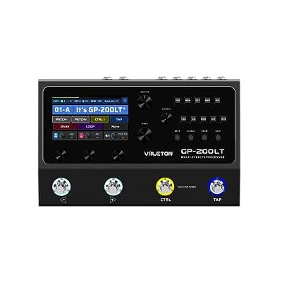 VALETON GP200LT Processeur multi-effets, 4 interrupteurs à pied avec LED, 240 types d'effets, USB Audio prend en charge le Re-amp et Loopback, 180sec Looper, Noir VALETON GP200LT Processeur multi-effets, 4 interrupteurs à pied avec LED, 240 types d'effets, USB Audio prend en charge le Re-amp et Loopback, 180sec Looper, Noir