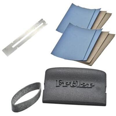 FRTLZR Fret Polishing Kit Basic, Kit de polissage de frettes de guitare de base, système professionnel MicroMesh, fabriqué en Allemagne, design ergonomique, kit de finition de frettes FRTLZR Fret Polishing Kit Basic, Kit de polissage de frettes de guitare de base, système professionnel MicroMesh, fabriqué en Allemagne, design ergonomique, kit de finition de frettes