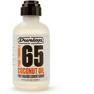 Dunlop 6634 Formula 65 Huile de coco 118 ml, Conditioner naturel pour claviers en palissandre, ébène et bois non peints, Nourrit, nettoie et protège le bois Dunlop 6634 Formula 65 Huile de coco 118 ml, Conditioner naturel pour claviers en palissandre, ébène et bois non peints, Nourrit, nettoie et protège le bois