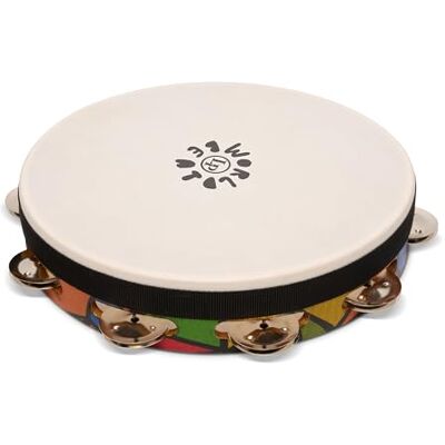 Latin Percussion LP WORLD BEAT TAMBOURINE 10« (SINGLE ROW WITH HEAD) LP7023 Latin Percussion LP WORLD BEAT TAMBOURINE 10« (SINGLE ROW WITH HEAD) LP7023