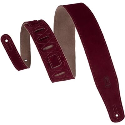 Levy's Leathers Sangle en daim Bordeaux 6,3 cm Levy's Leathers Sangle en daim Bordeaux 6,3 cm