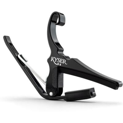 Kyser Capodastre Quick-Change pour guitares acoustiques à 6 cordes, Noir, KG6B Kyser Capodastre Quick-Change pour guitares acoustiques à 6 cordes, Noir, KG6B