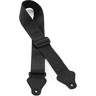 Tiger UAC4-BK Sangle pour ukulélé soprano, concert, ténor et baryton avec supports de médiator Noir Tiger UAC4-BK Sangle pour ukulélé soprano, concert, ténor et baryton avec supports de médiator Noir