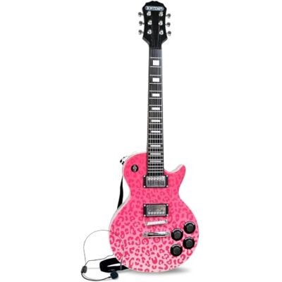 Bontempi Guitare Rock Électronique avec Micro-Casque, 8 Morceaux Bontempi Guitare Rock Électronique avec Micro-Casque, 8 Morceaux