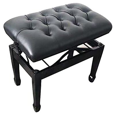 CWCQGH Tabouret de piano réglable avec levage hydraulique et coussin rembourré en cuir pour entraînement à la maison, hauteur : 49-59 cm CWCQGH Tabouret de piano réglable avec levage hydraulique et coussin rembourré en cuir pour entraînement à la maison, hauteur : 49-59 cm