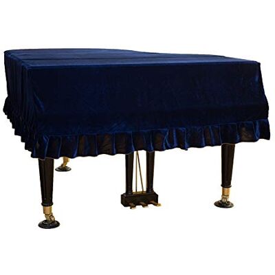 MAYiT Housse de piano à queue, housse de piano à queue, résistante à la poussière, lavable avec velours doux bordé triangulaire, housse de protection en tissu MAYiT Housse de piano à queue, housse de piano à queue, résistante à la poussière, lavable avec velours doux bordé triangulaire, housse de protection en tissu