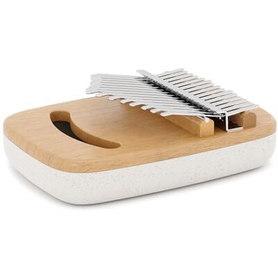 Umbra Strumba Kalimba Piano à pouce portable 15 touches Instrument de musique décoratif avec plateau intégré pour partitions de musique Umbra Strumba Kalimba Piano à pouce portable 15 touches Instrument de musique décoratif avec plateau intégré pour partitions de musique