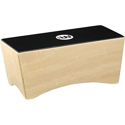 Meinl Percussion Bongo Cajon Instrument drum box Back-friendly avec timbres, basses et sons de bongos Surface de jeu noire (BCA2NT/EBK-M) Meinl Percussion Bongo Cajon Instrument drum box Back-friendly avec timbres, basses et sons de bongos Surface de jeu noire (BCA2NT/EBK-M)