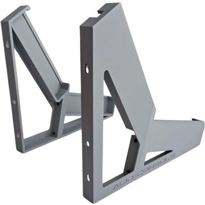 SMB Acid Console Support de bureau pour 2 synthétiseurs Behringer TD-3 et RD-6, gris argenté, angle de 15° et 60° SMB Acid Console Support de bureau pour 2 synthétiseurs Behringer TD-3 et RD-6, gris argenté, angle de 15° et 60°