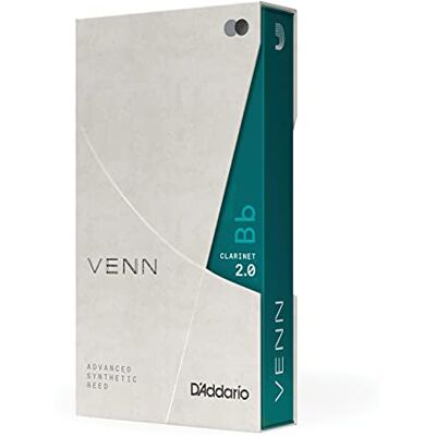 D'Addario Anches synthétiques de clarinette VENN G2 Anches de clarinette en Sib avec une construction synthétique avancée de fibres polymères, de résine et de roseau naturel Résistance 20 D'Addario Anches synthétiques de clarinette VENN G2 Anches de clarinette en Sib avec une construction synthétique avancée de fibres polymères, de résine et de roseau naturel Résistance 20