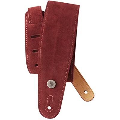 D'Addario Planet Waves 25SS03-DX Sangle de guitare en daim Bourgogne D'Addario Planet Waves 25SS03-DX Sangle de guitare en daim Bourgogne
