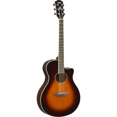 Yamaha Guitare électro-acoustique APX600 Corps fin Diapason 25" Micros System65 Égaliseur 3 bandes Accordeur intégré Trou acoustique ovale Vieil violon Sunburst Yamaha Guitare électro-acoustique APX600 Corps fin Diapason 25" Micros System65 Égaliseur 3 bandes Accordeur intégré Trou acoustique ovale Vieil violon Sunburst