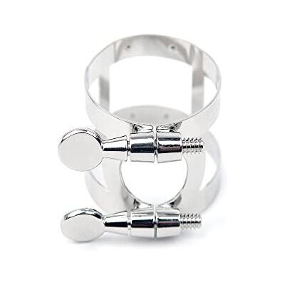 D'Addario Rico Ligature Rico, clarinette si bémol, plaqué nickel D'Addario Rico Ligature Rico, clarinette si bémol, plaqué nickel
