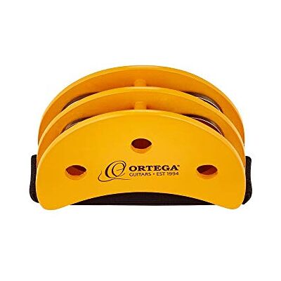 Ortega Guitars Tambourin de Pied – Percussion Series – Tambourin de Pied avec Cymbalettes en Acier Inoxydable – Chêne de Siam, Orange (OGFT) Ortega Guitars Tambourin de Pied – Percussion Series – Tambourin de Pied avec Cymbalettes en Acier Inoxydable – Chêne de Siam, Orange (OGFT)