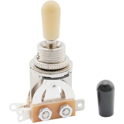 Musiclily sélecteur à trois positions, pour Guitare Gibson Les Paul Epiphone LP électrique Pièces, Jaune de lait Musiclily sélecteur à trois positions, pour Guitare Gibson Les Paul Epiphone LP électrique Pièces, Jaune de lait