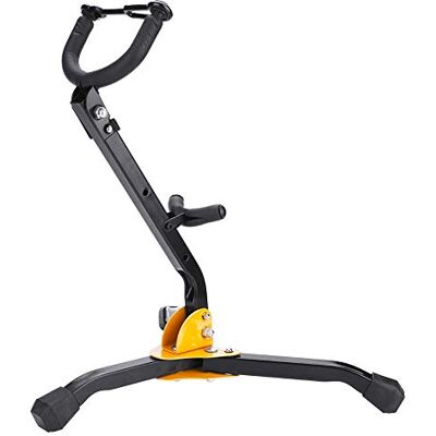 Wakects Support pour saxophone, support trépied pour saxophone haute ténor réglable, support pour saxophone en métal, noir Wakects Support pour saxophone, support trépied pour saxophone haute ténor réglable, support pour saxophone en métal, noir