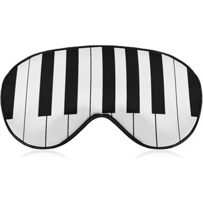 Lyfthologen Masque pour les yeux en tissu lisse, clavier de piano musical, masque de sommeil avec bandeau réglable pour hommes, femmes Lyfthologen Masque pour les yeux en tissu lisse, clavier de piano musical, masque de sommeil avec bandeau réglable pour hommes, femmes