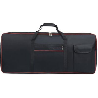 REIJAX Sac pour clavier 61/76/88 touches, étui de transport pour piano électrique, tissu Oxford 600D indéchirable et imperméable avec rembourrage en mousse de 6 mm d'épaisseur, sac de rangement, sac à dos, REIJAX Sac pour clavier 61/76/88 touches, étui de transport pour piano électrique, tissu Oxford 600D indéchirable et imperméable avec rembourrage en mousse de 6 mm d'épaisseur, sac de rangement, sac à dos,