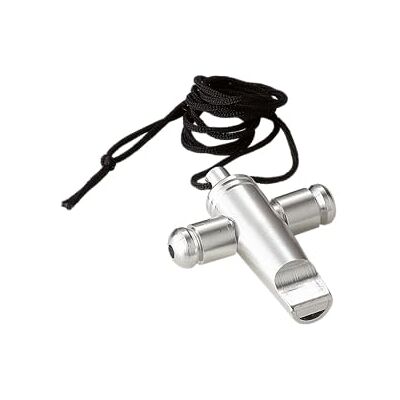 Meinl Percussion Samba Whistle Instrument Sifflet de samba avec cordon Instrument de musique Aluminium argenté (SW-1) Meinl Percussion Samba Whistle Instrument Sifflet de samba avec cordon Instrument de musique Aluminium argenté (SW-1)