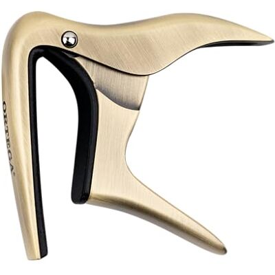 Ortega Guitars ORTEGA Ukulele Capo Brushed Brass Design Ortega Guitars ORTEGA Ukulele Capo Brushed Brass Design