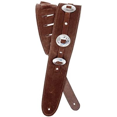 D'Addario Planet Waves 25SSC01 Conchos Sangle de guitare Marron D'Addario Planet Waves 25SSC01 Conchos Sangle de guitare Marron