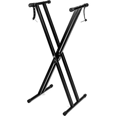 QWORK support de clavier , support piano électrique, structure en X, 7 niveaux réglables QWORK support de clavier , support piano électrique, structure en X, 7 niveaux réglables