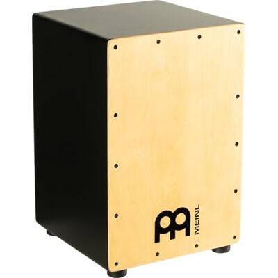 Meinl Percussion Headliner Cajon Instrument drum box compacte avec 2 timbres Surface de jeu en érable (MCAJ100BK-MA) Meinl Percussion Headliner Cajon Instrument drum box compacte avec 2 timbres Surface de jeu en érable (MCAJ100BK-MA)