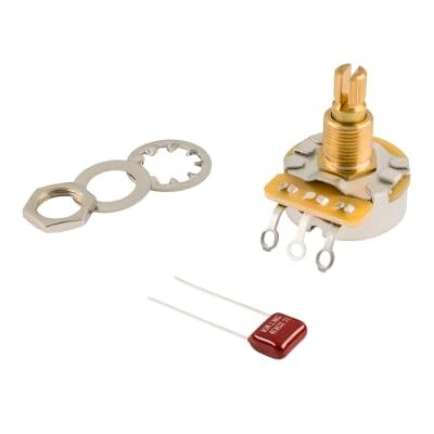Fender 500K Split Shaft Potentiometer Gitaar Volume Tone Control Originele vervangingspotmeter, geschikt voor push-on knoppen, 500K ohm Fender 500K Split Shaft Potentiometer Gitaar Volume Tone Control Originele vervangingspotmeter, geschikt voor push-on knoppen, 500K ohm
